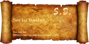 Serly Dániel névjegykártya